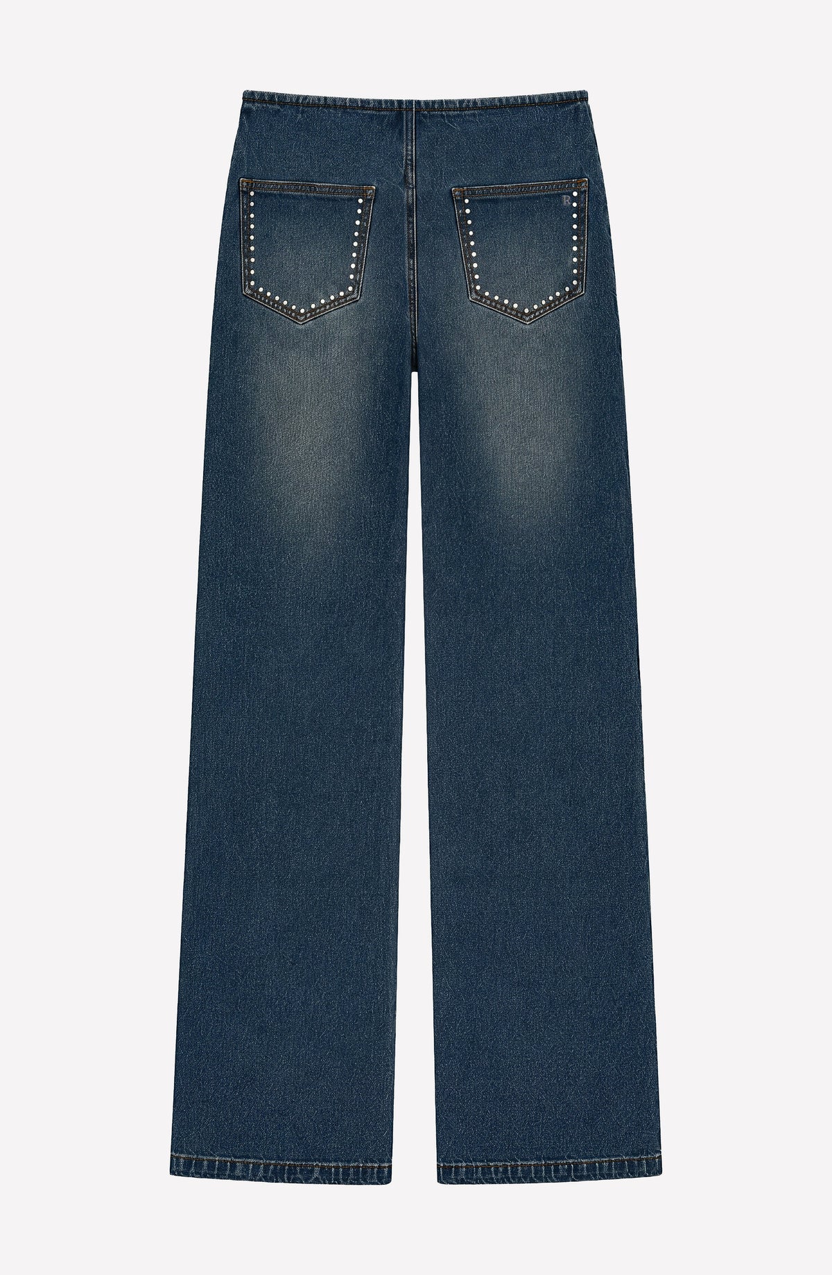 Pantalón Sin Pretina Tachas Blue