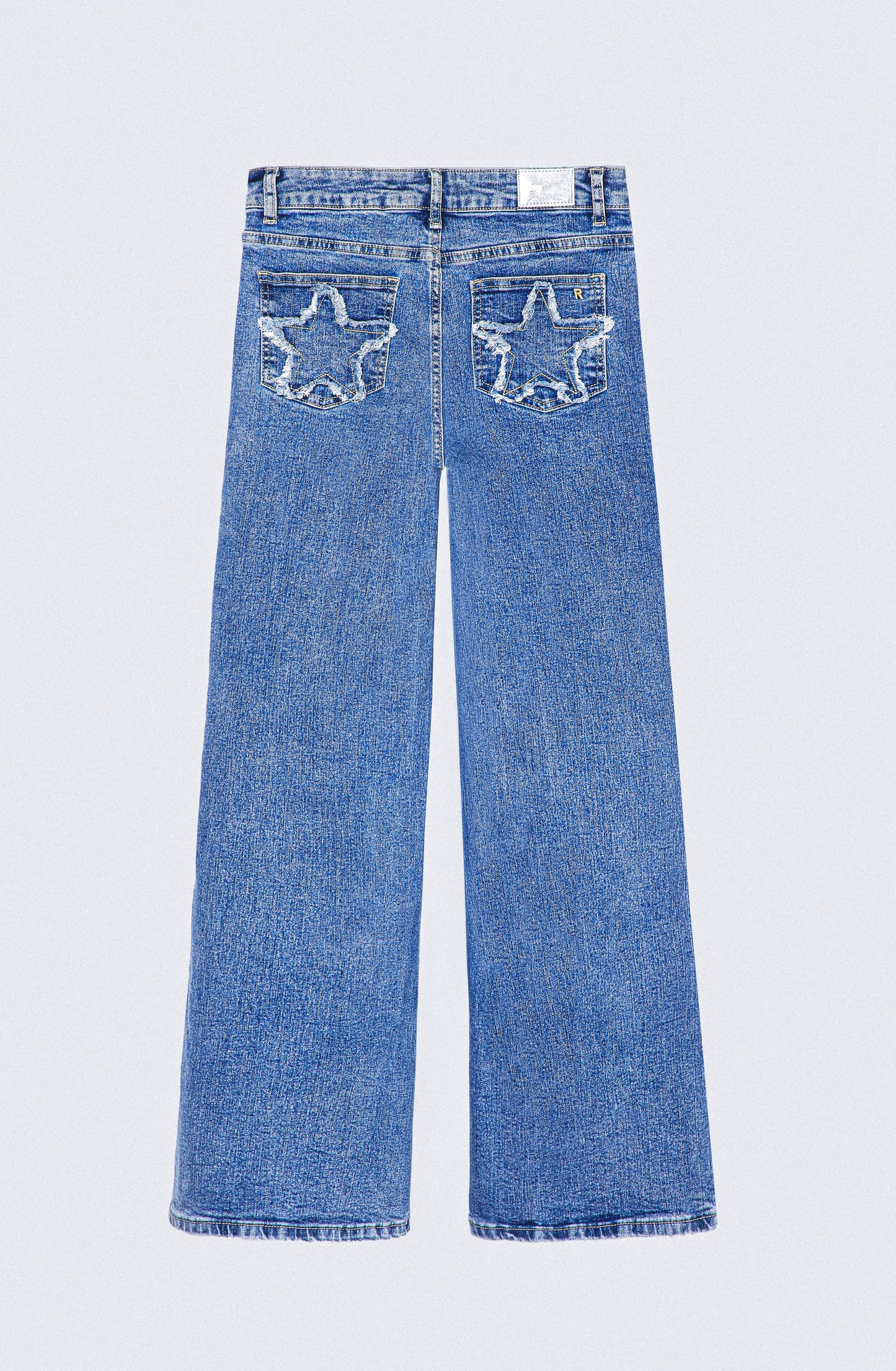 Pantalón Estrella Desflecado Blue