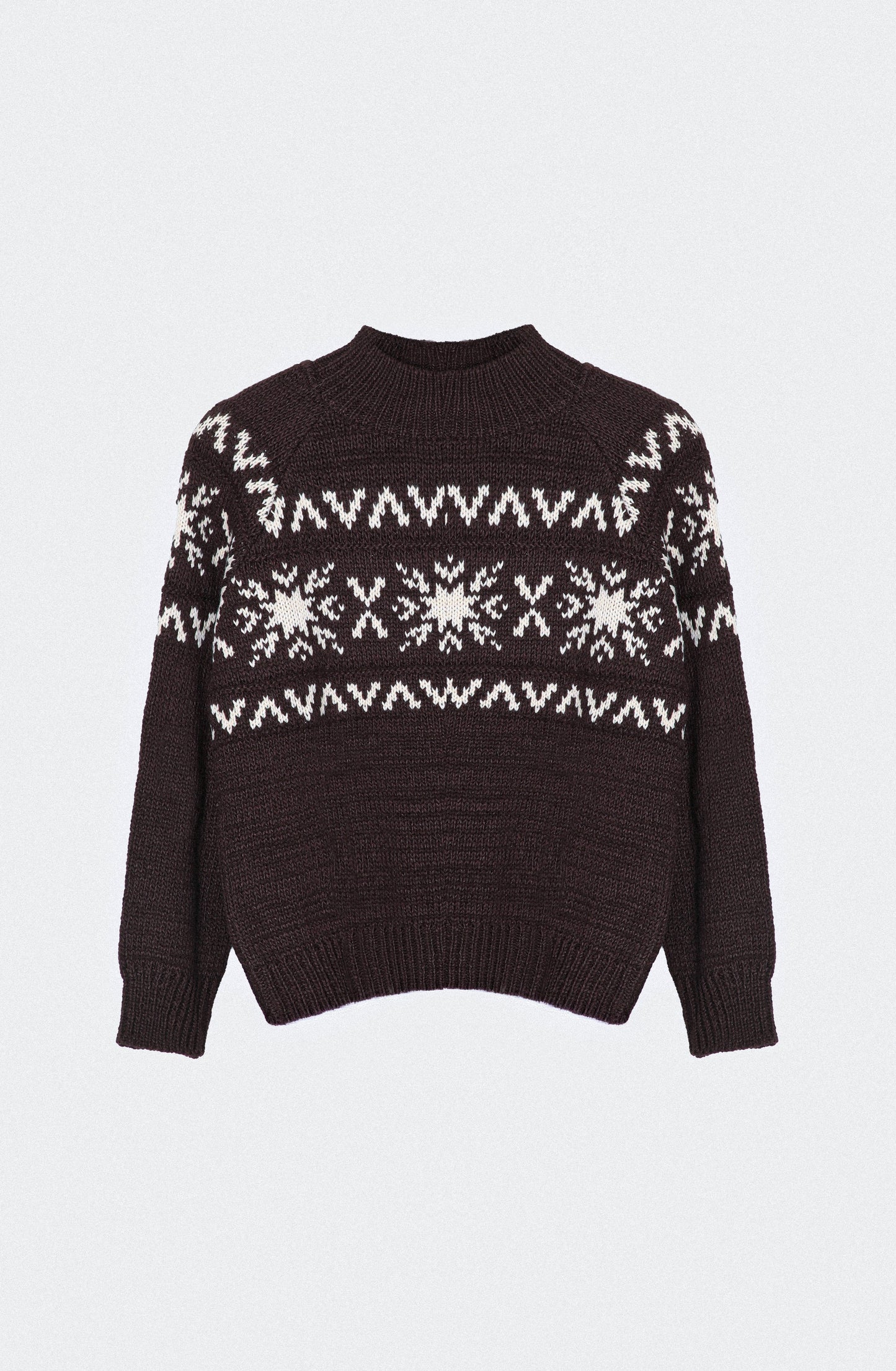 Sweater Jacquard Brown