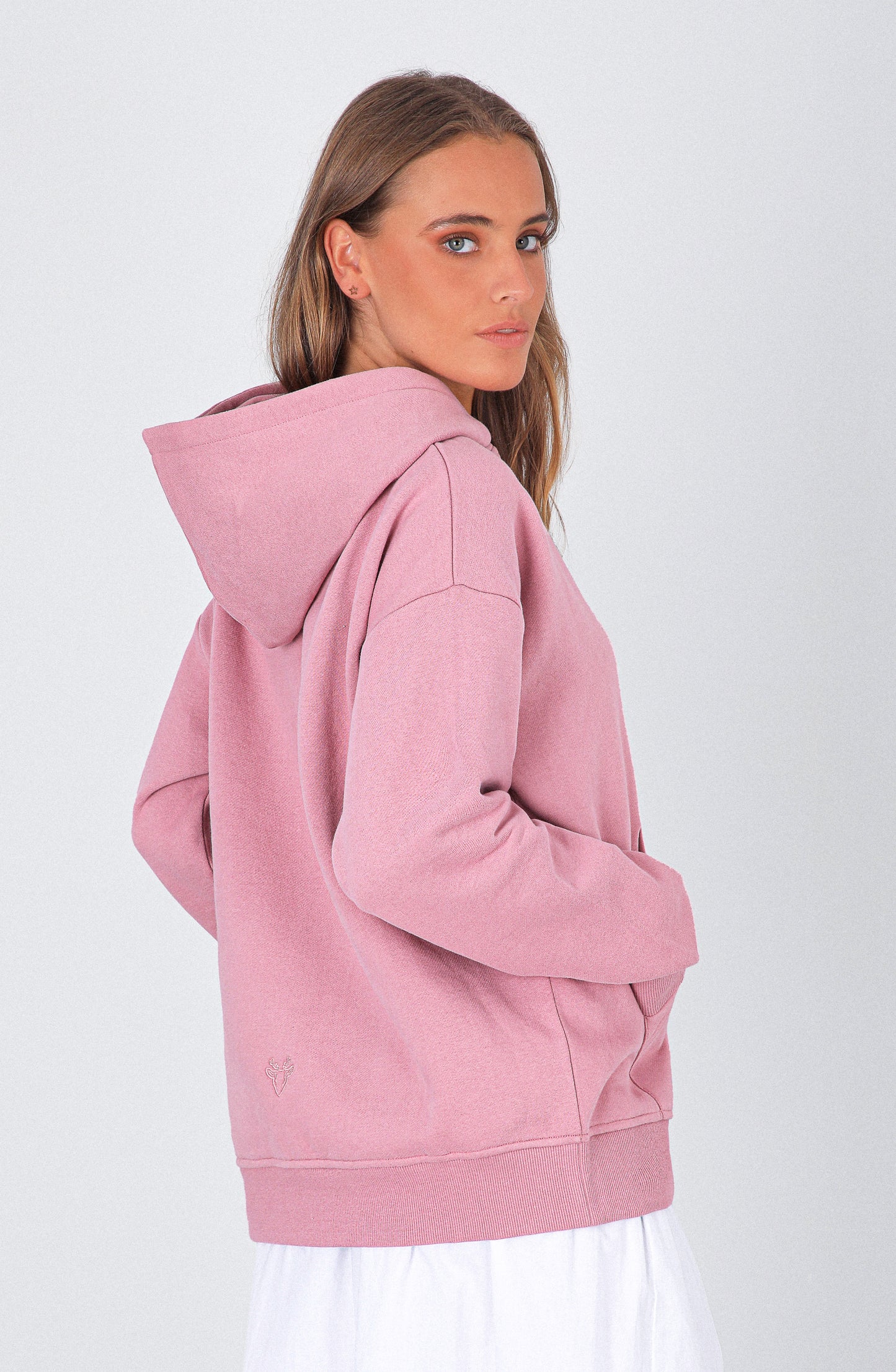 Polera Hoodie Reno Pink