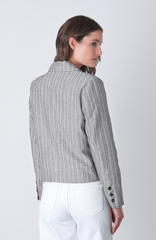 Blazer Corto Lurex Grey