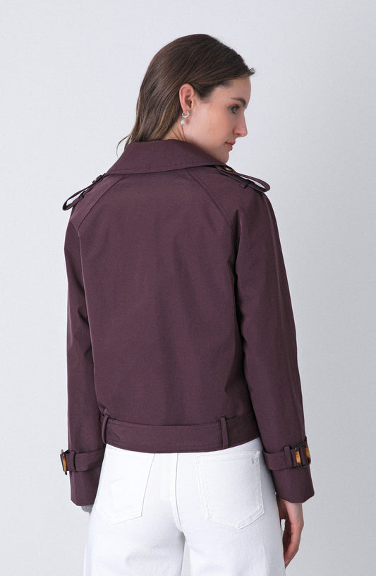 Trench Corto Purple