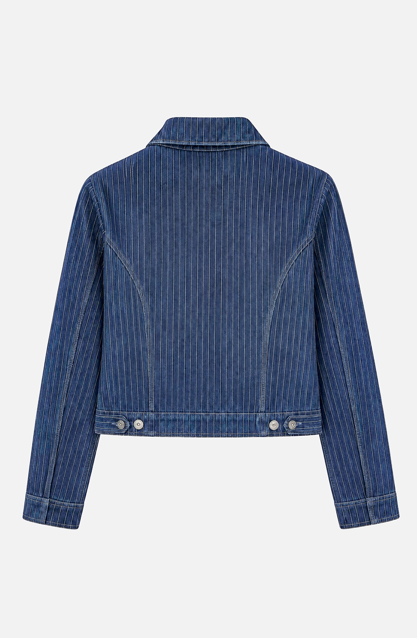 Chaqueta Denim Rayas Indigo