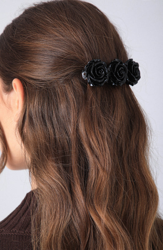 Pinza Flowers Black