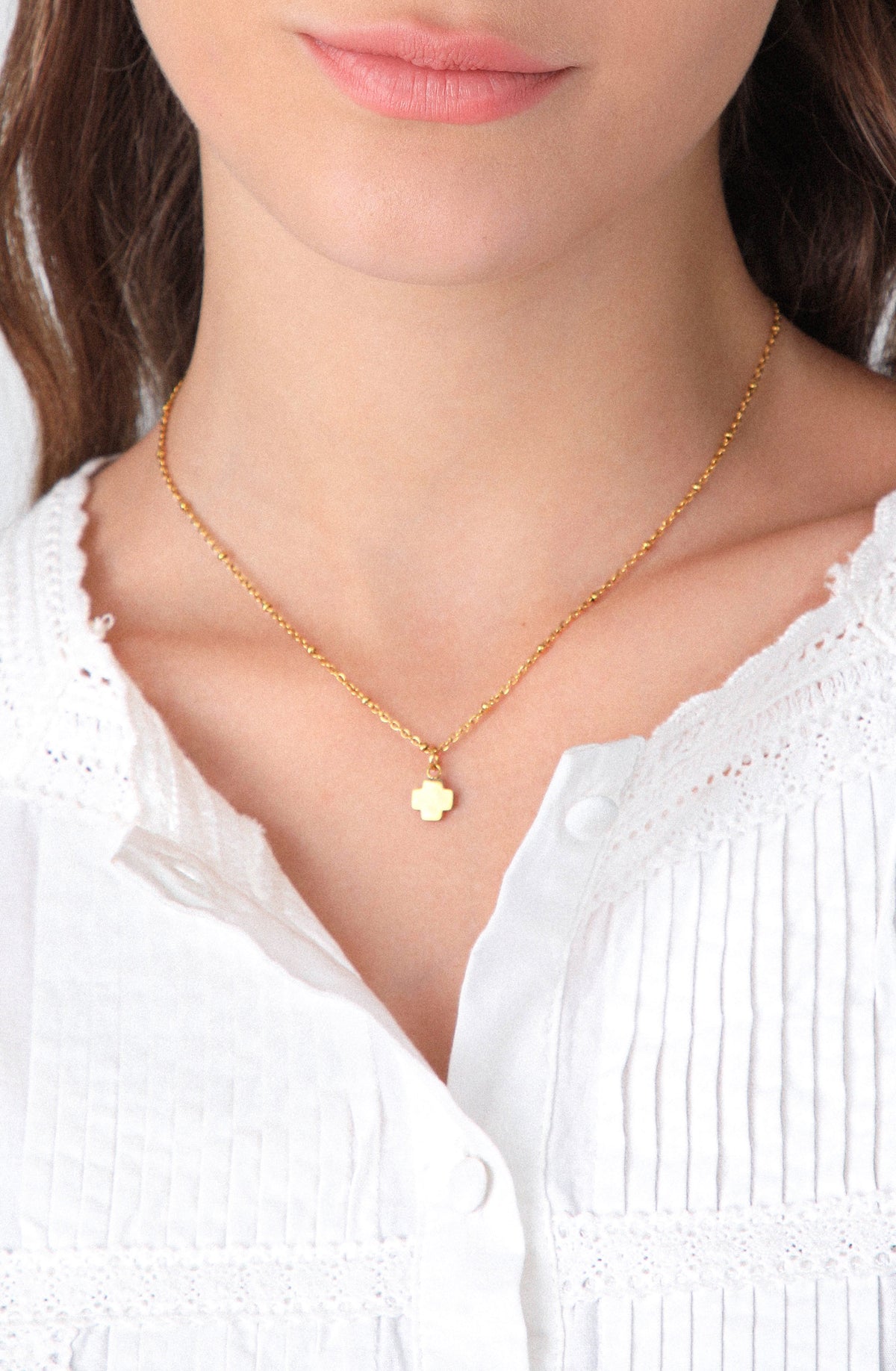 Collar Mini Cruz Gold