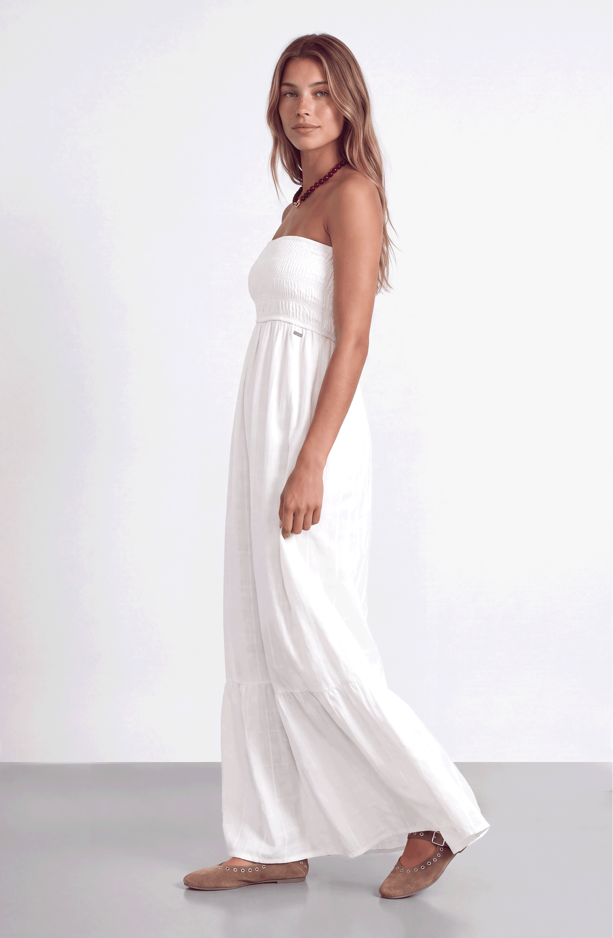 Vestido Largo Cotton White