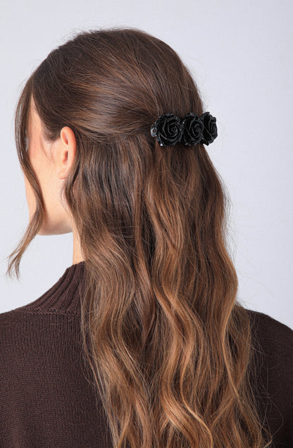Pinza Flowers Black