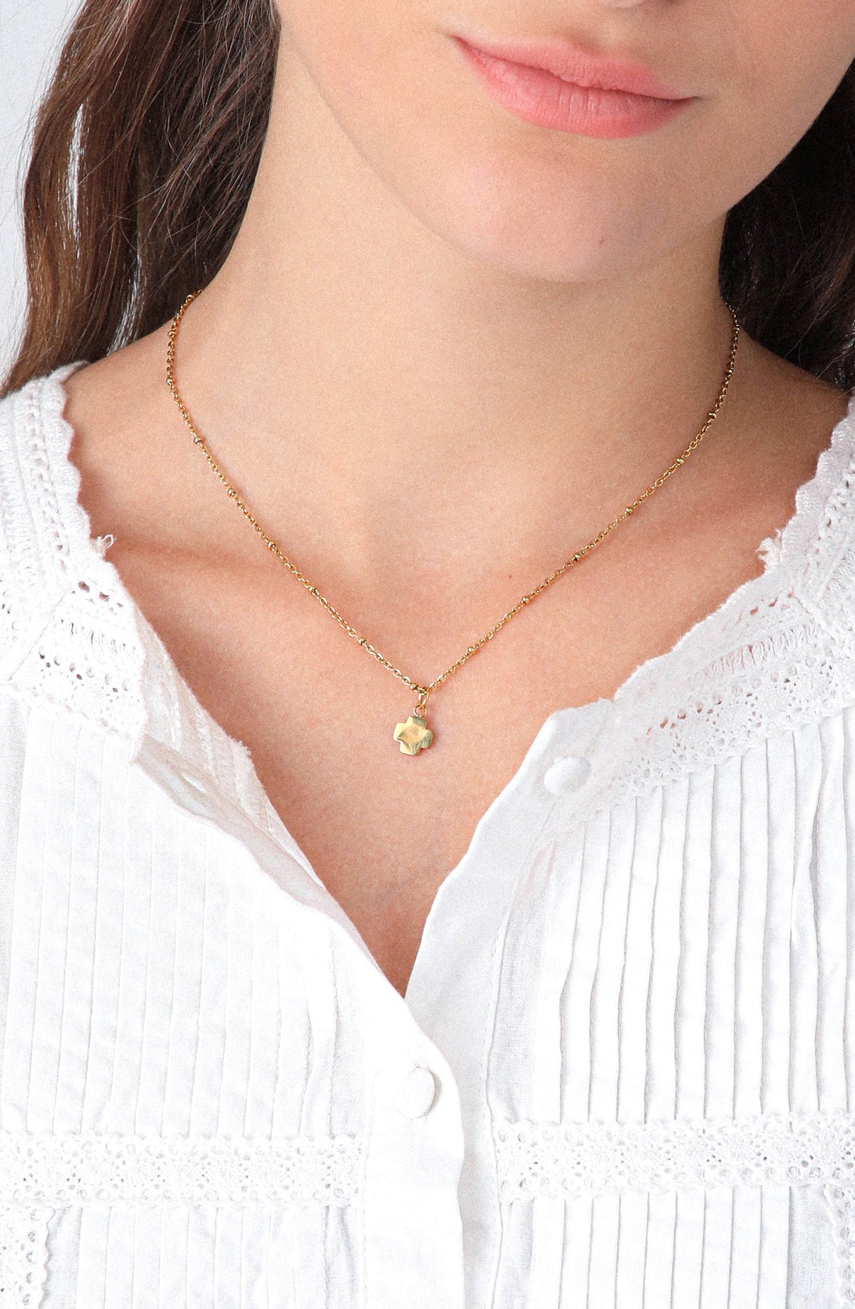 Collar Mini Cruz Gold