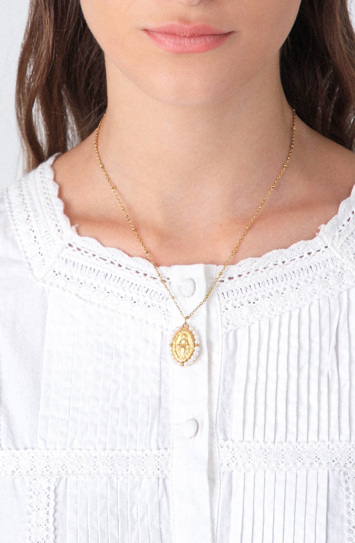 Collar Virgen Pearl