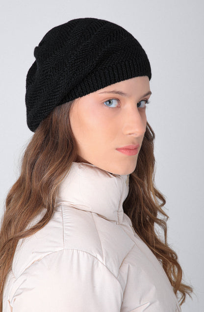 Boina Tejida Black