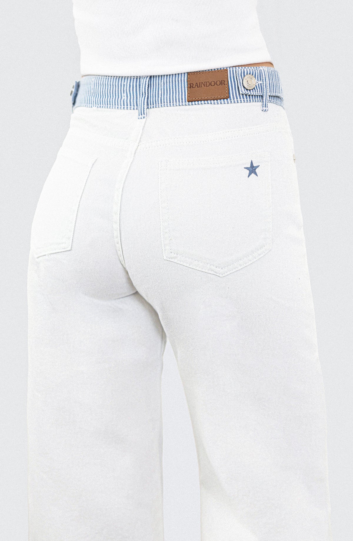 Pantalón Pretina Rayas White