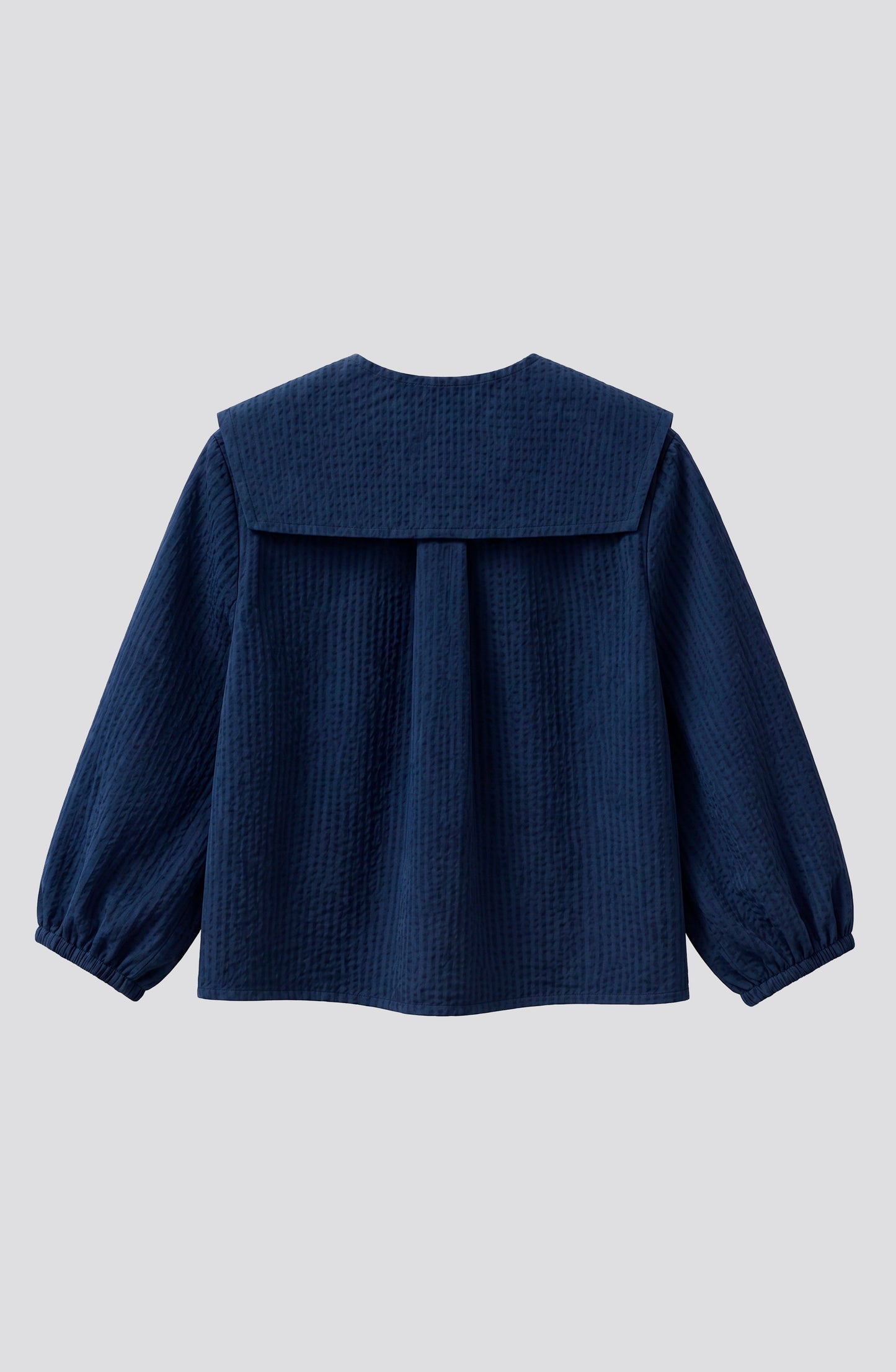 Blusa Cuello Bobo Vichy Blue