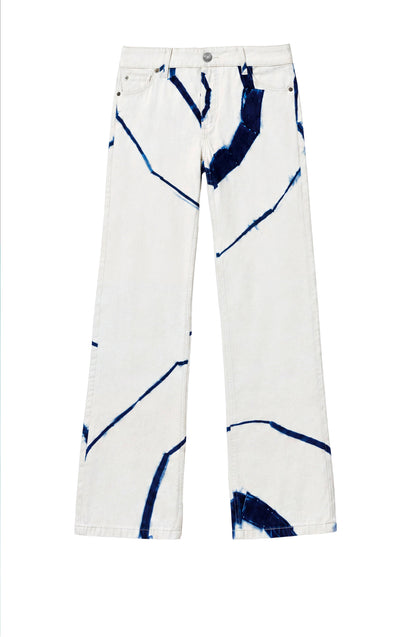 Pantalón Tie Dye White