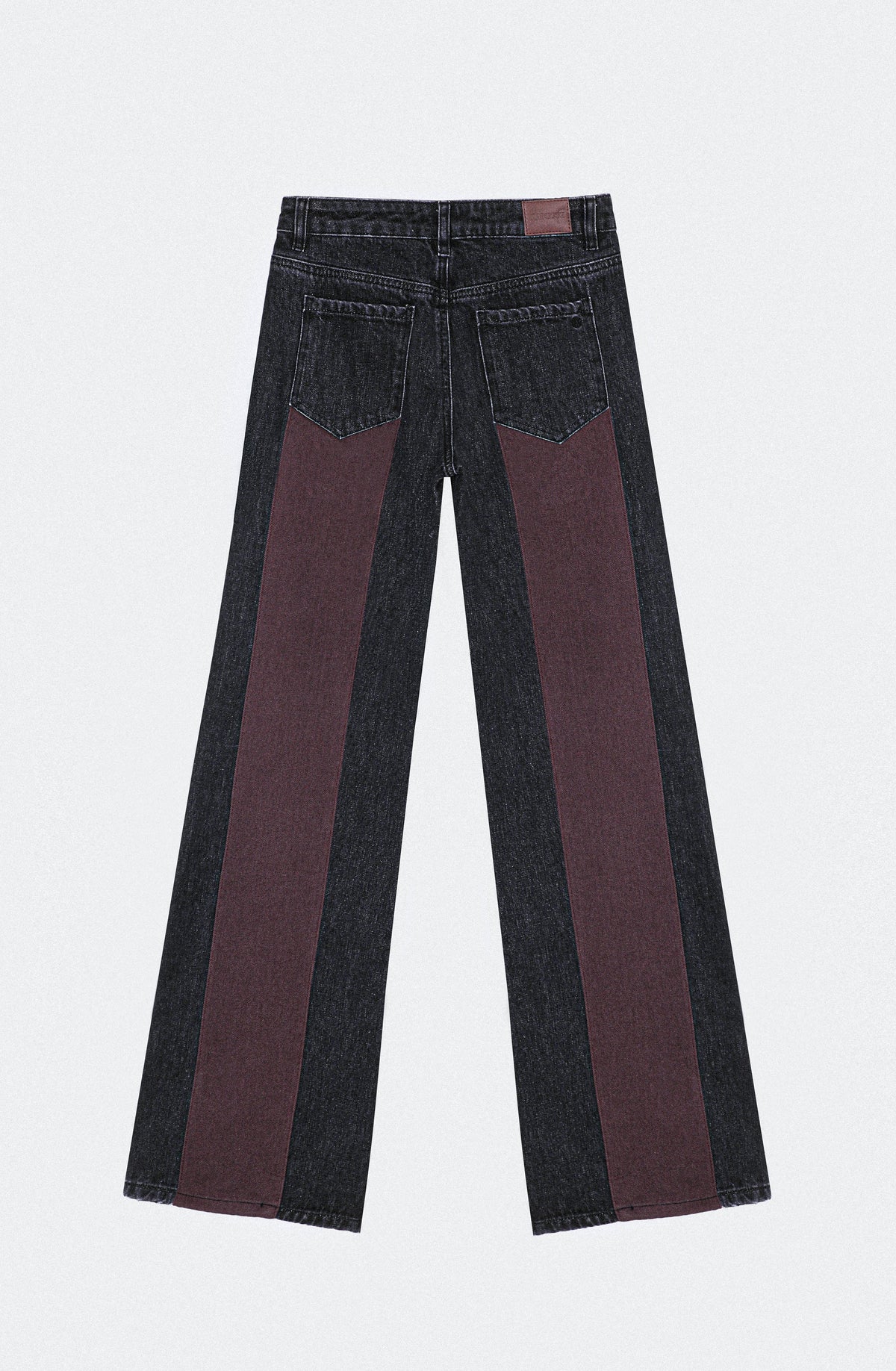 Pantalón Aplicación Denim Brown
