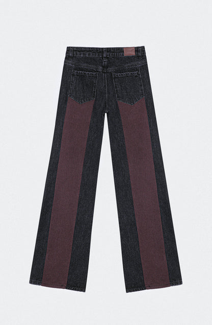 Pantalón Aplicación Denim Brown