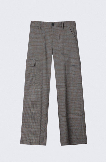 Pantalón Tejido Cargo Brown