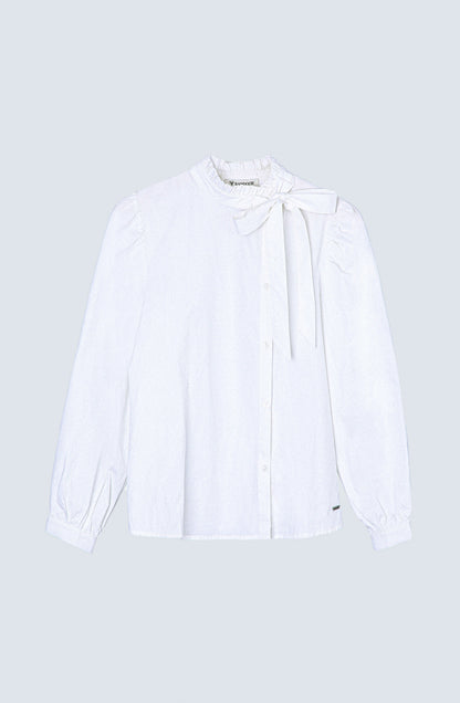 Blusa Cuello Alto White