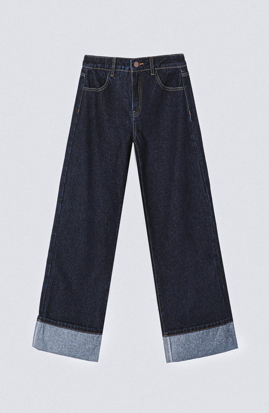 Pantalón Logo Bordado Navy