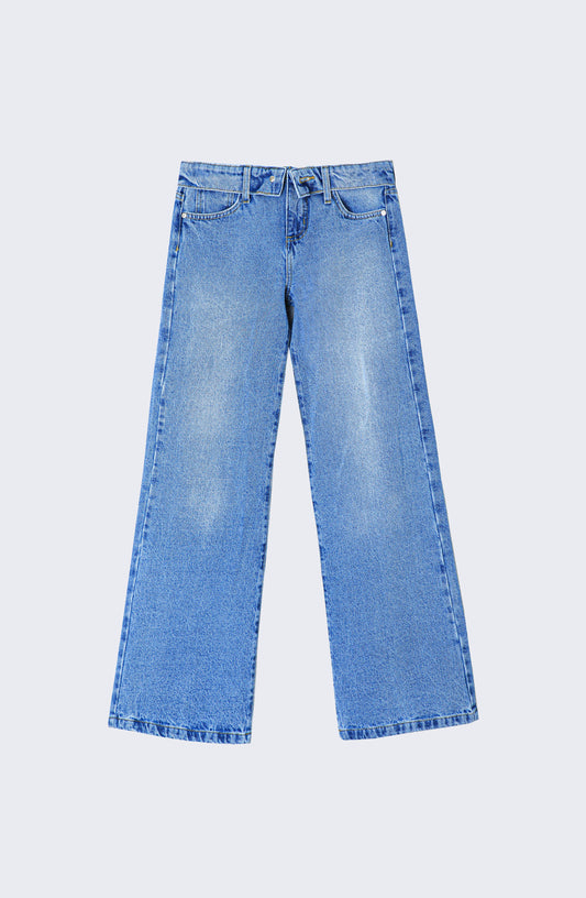 Pantalón Pretina Invertida Blue
