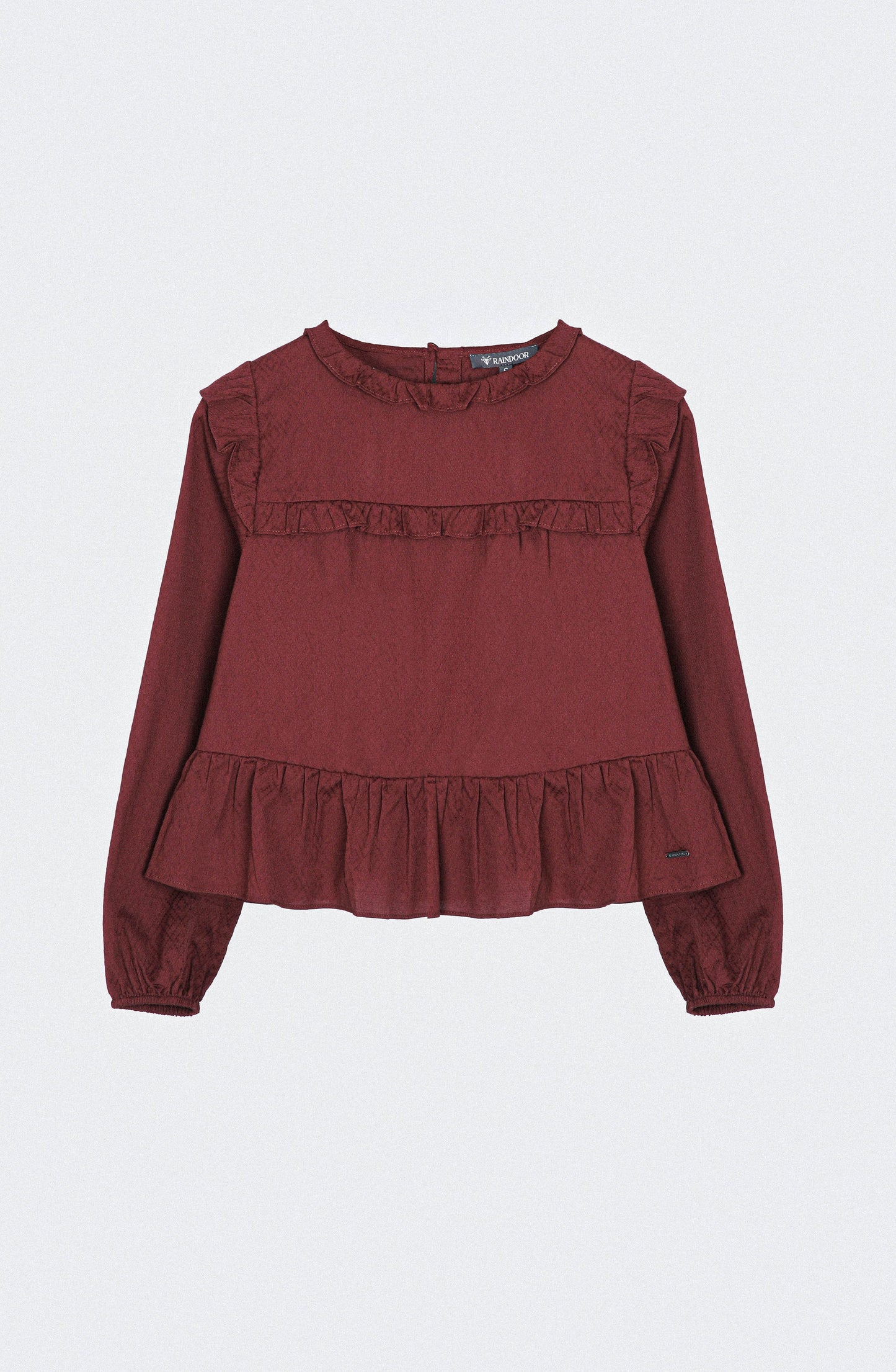 Blusa Vuelos Frontales Burgundy