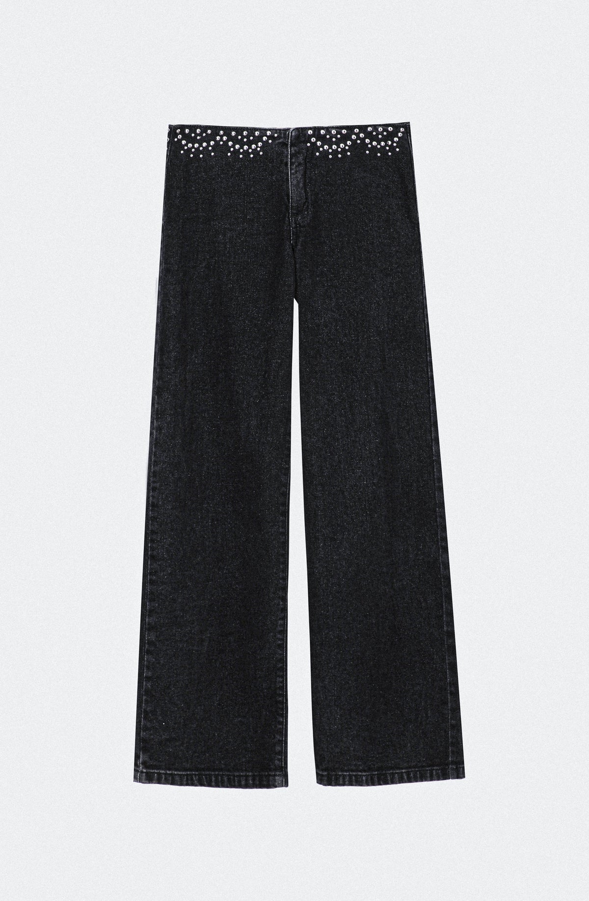 Pantalón Cinturón Tachas Grey