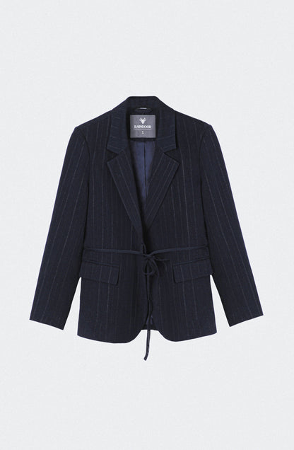 Blazer Lineas Lurex Navy