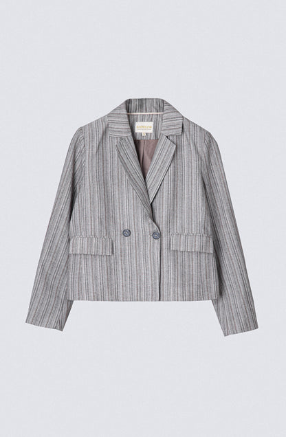 Blazer Corto Lurex Grey