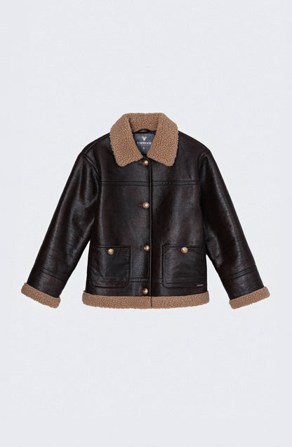 Casaca Pu Sherpa Brown