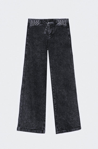 Pantalón Pretina Ojal Black