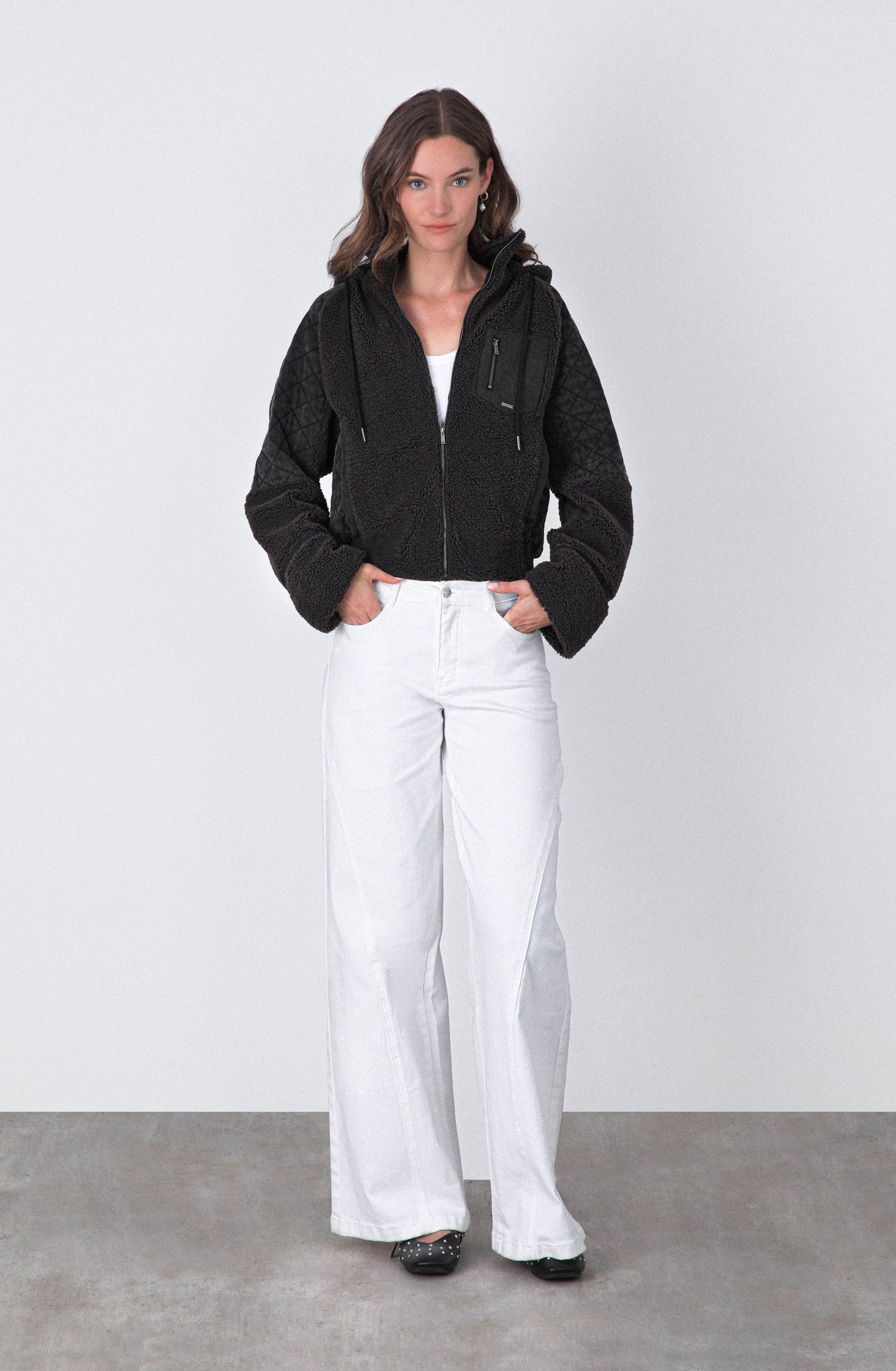 Chiporro Sherpa Quilted Grey