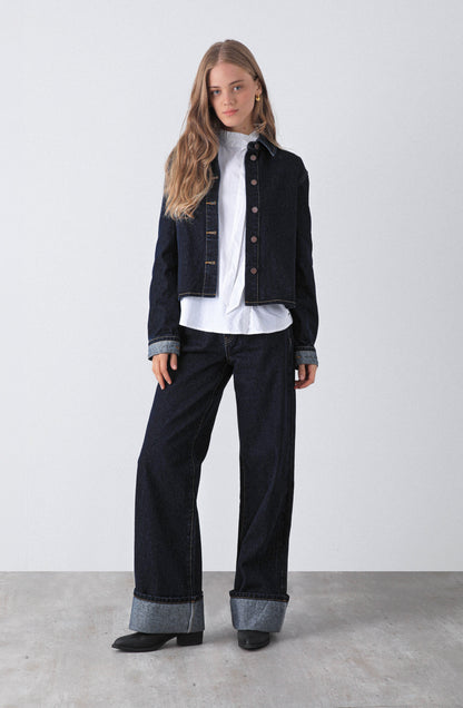 Sobrecamisa Denim Navy