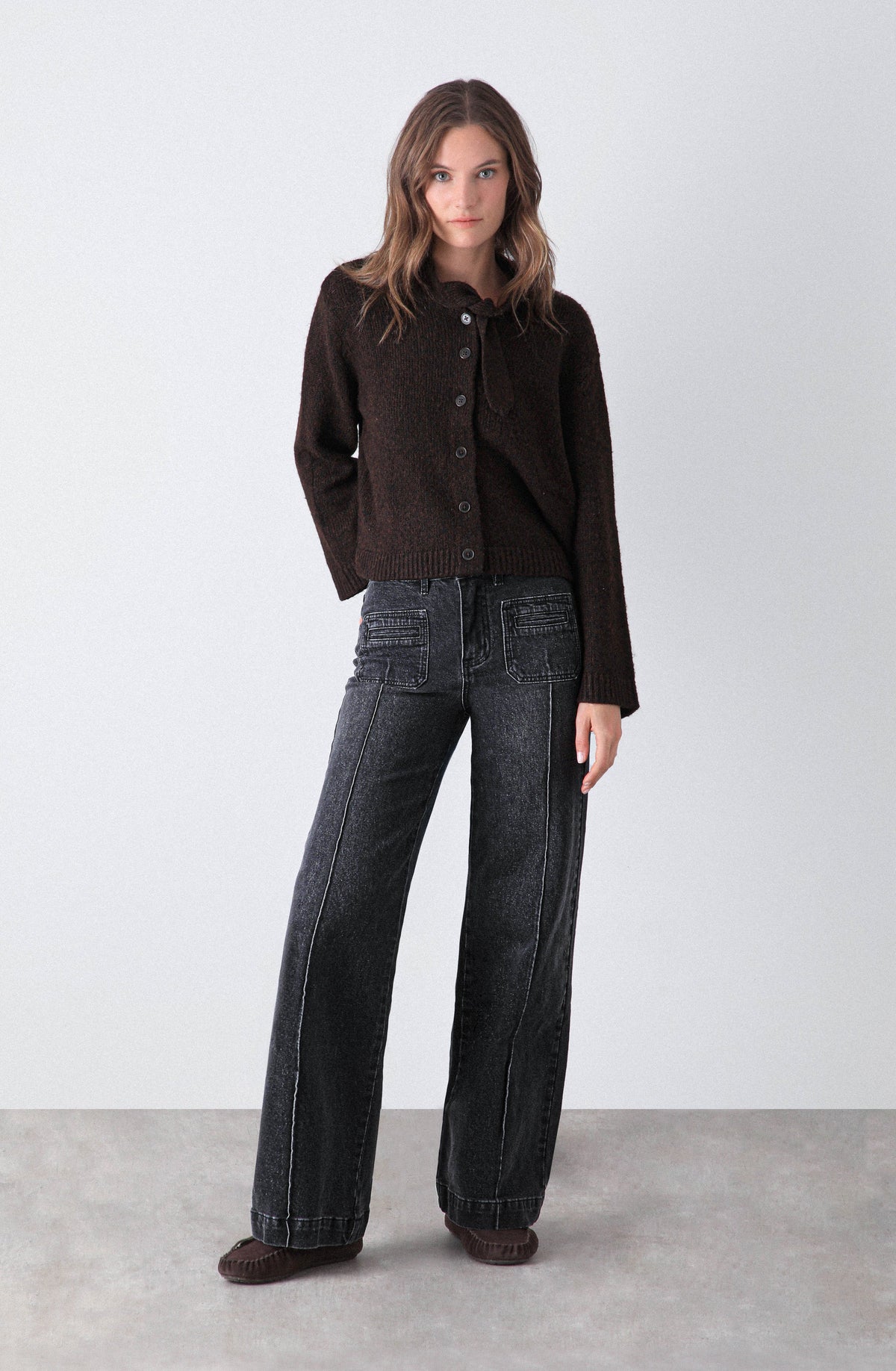 Pantalón Wide Leg Pocket Black