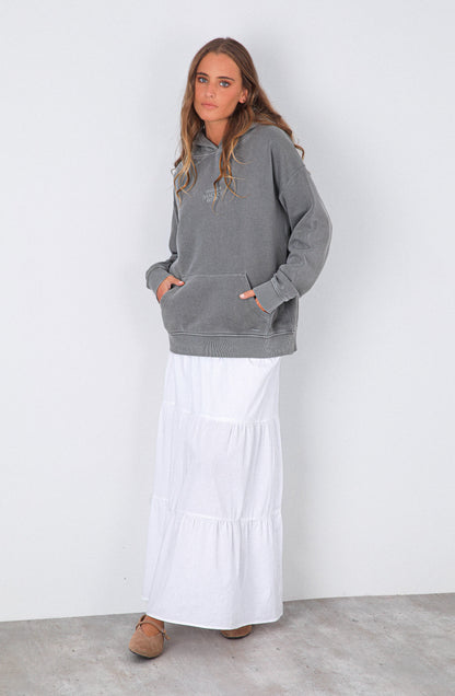 Polera Hoodie Raindoor Girls Grey
