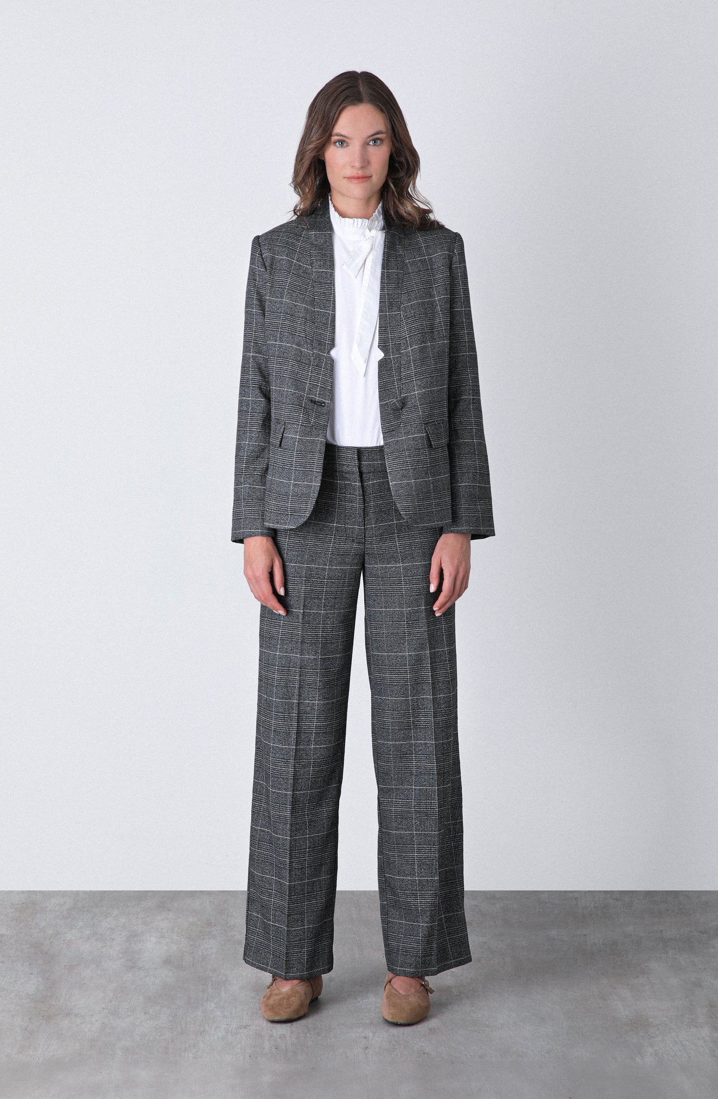 Blazer Tejido Lurex Grey