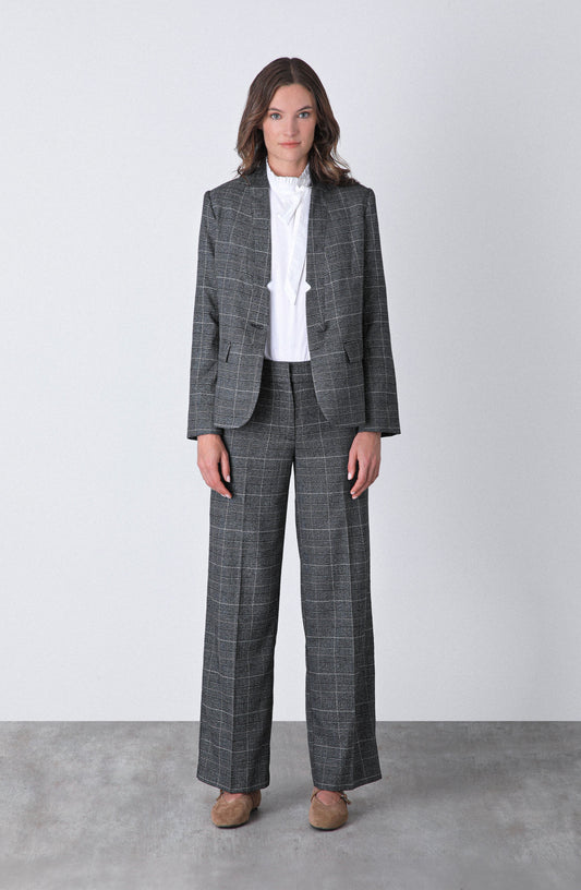 Blazer Tejido Lurex Grey