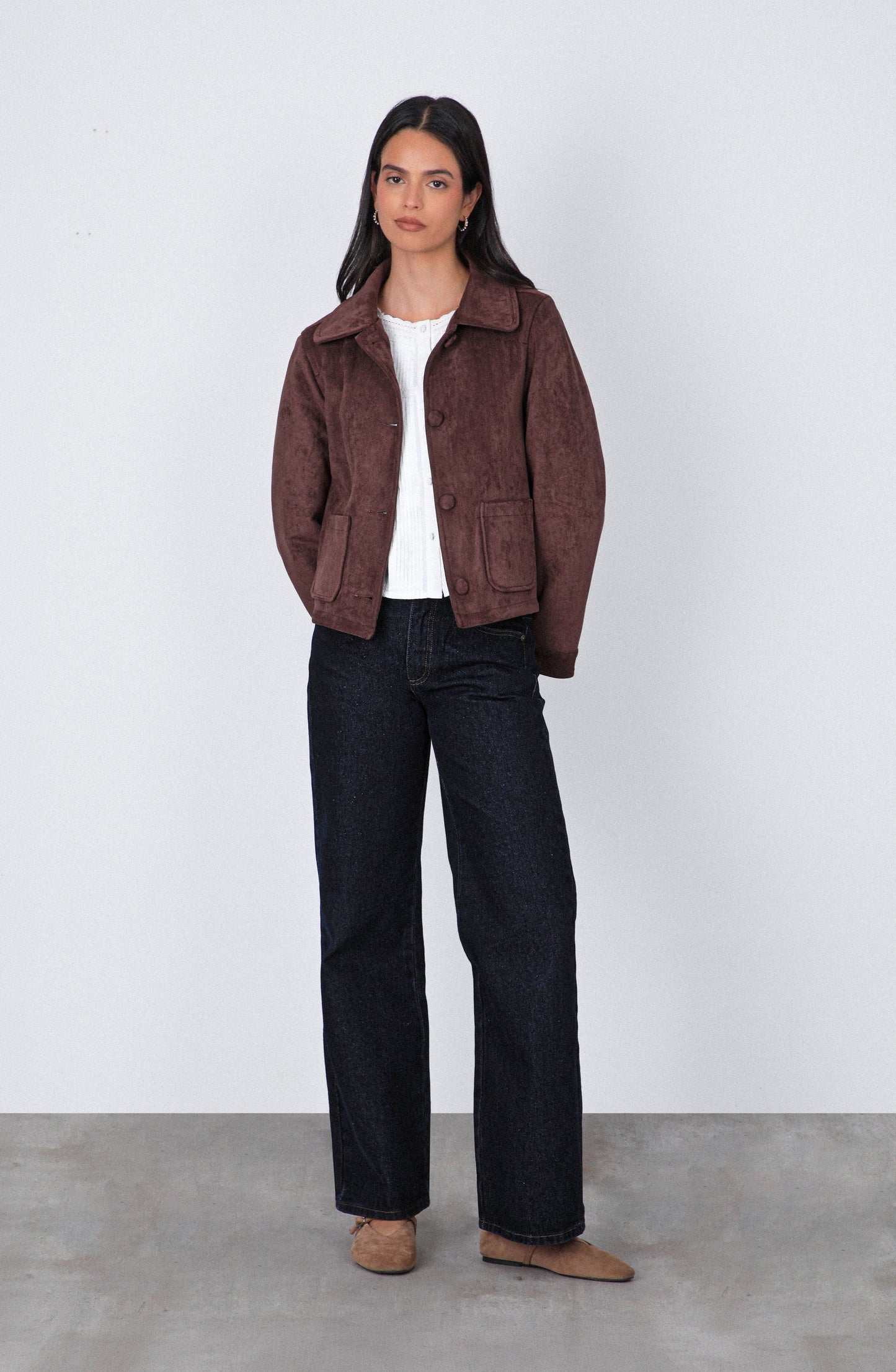 Casaca Suede Brown