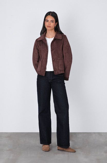 Casaca Suede Brown