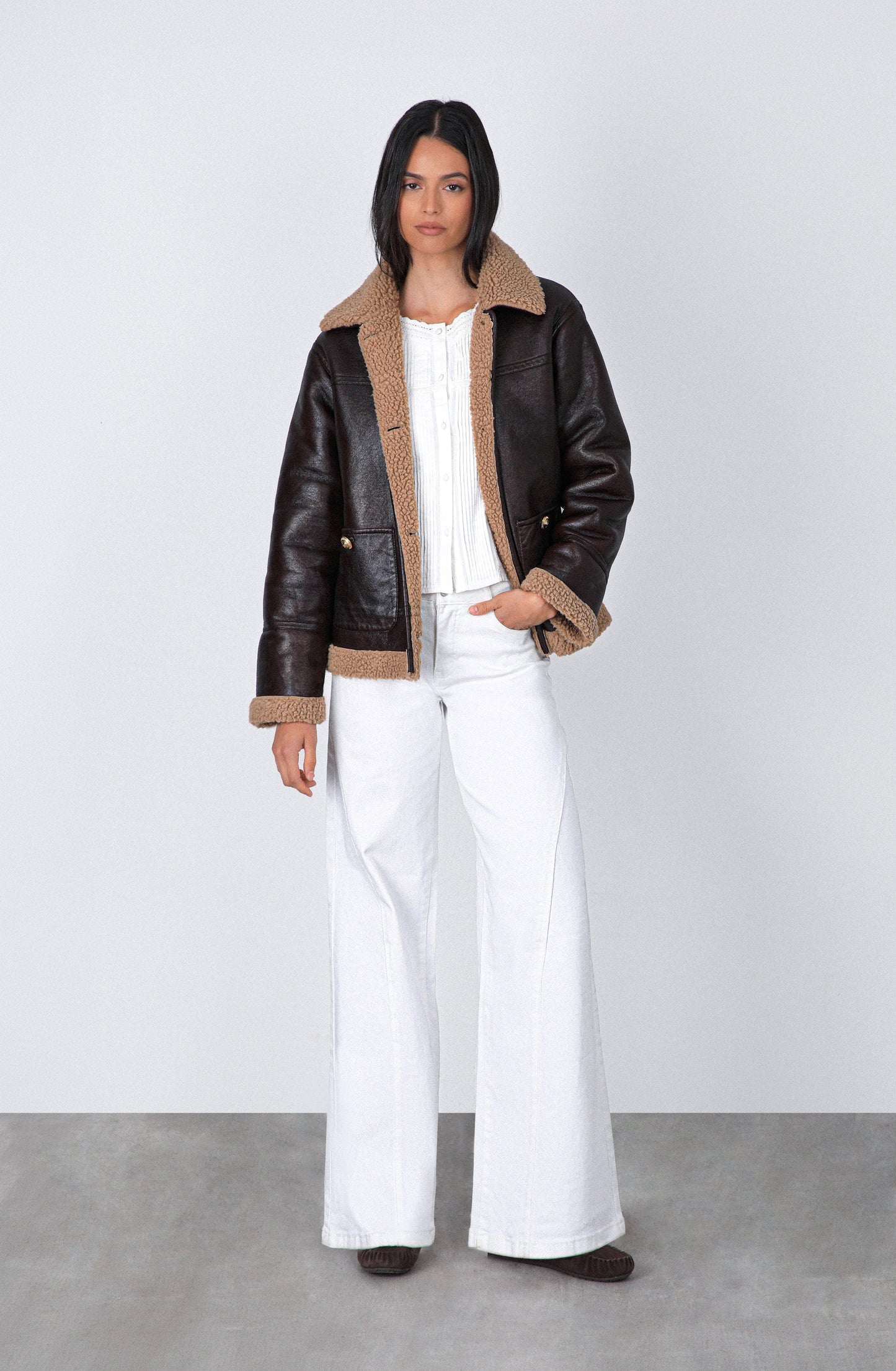 Casaca Pu Sherpa Brown