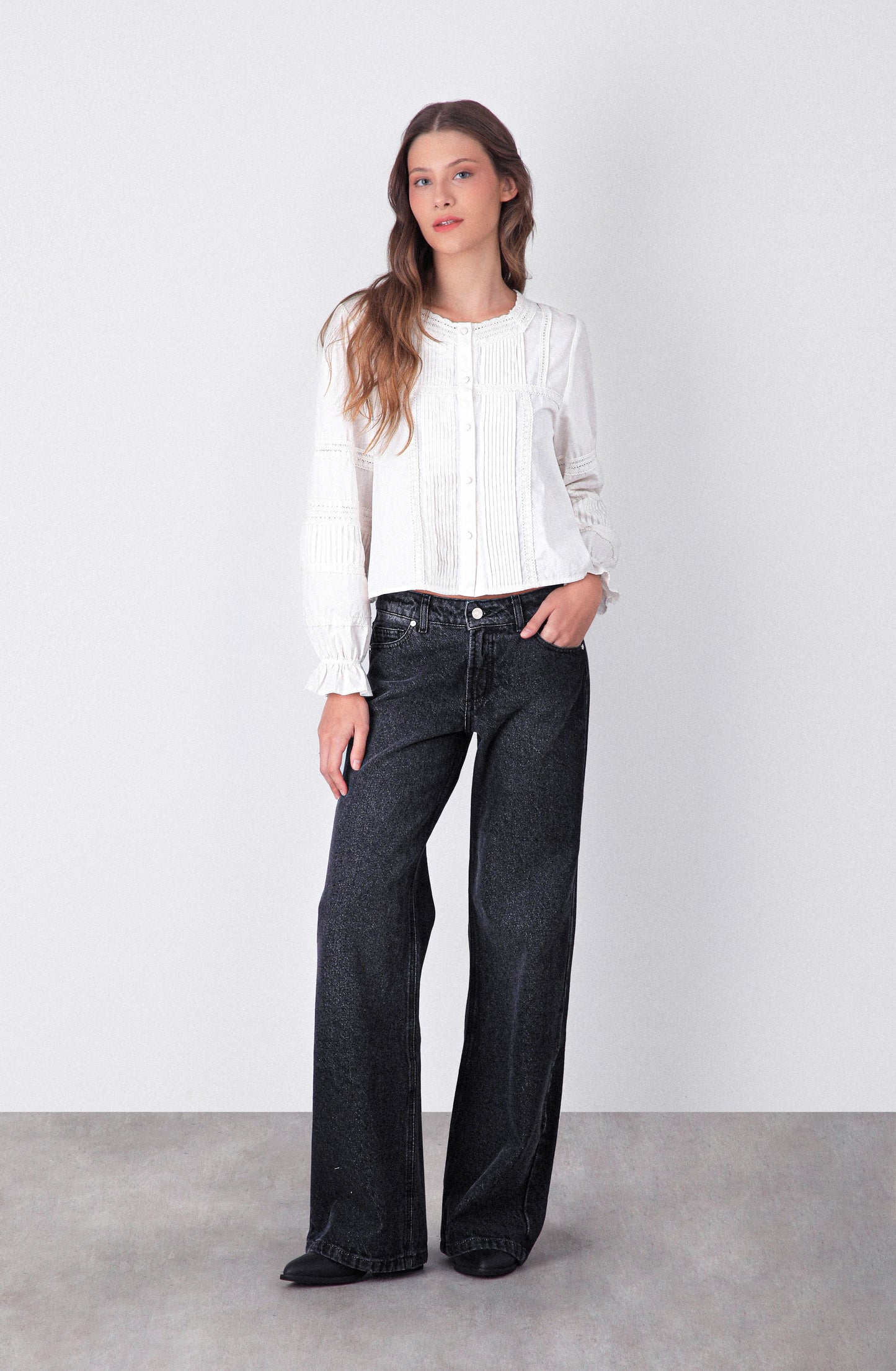 Pantalón Paisley Lurex Black