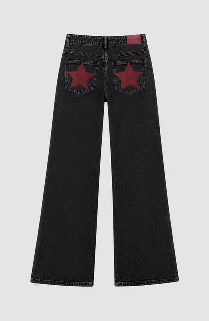 Pantalón Straight Estrella Black