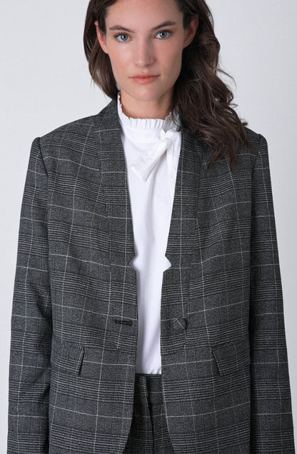 Blazer Tejido Lurex Grey