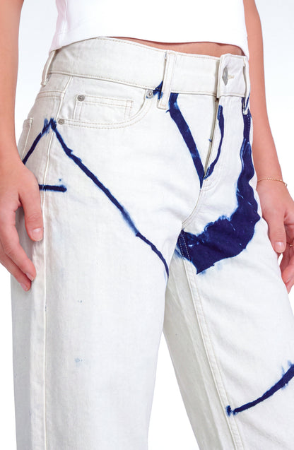 Pantalón Tie Dye White