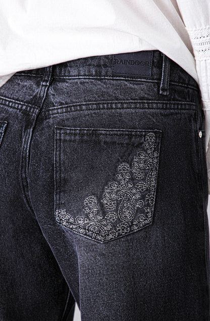 Pantalón Paisley Lurex Black