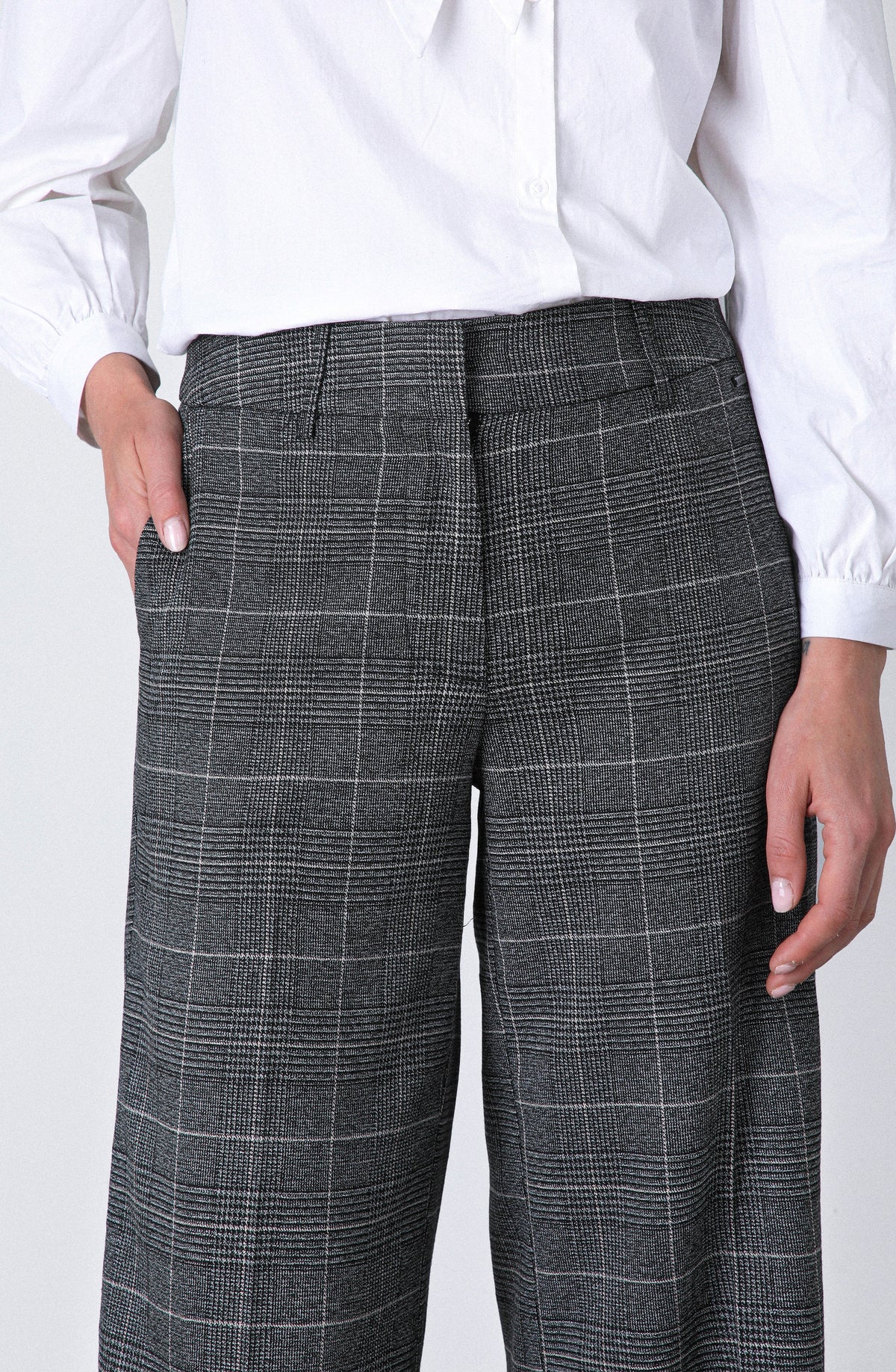 Pantalón Tejido Lurex Grey