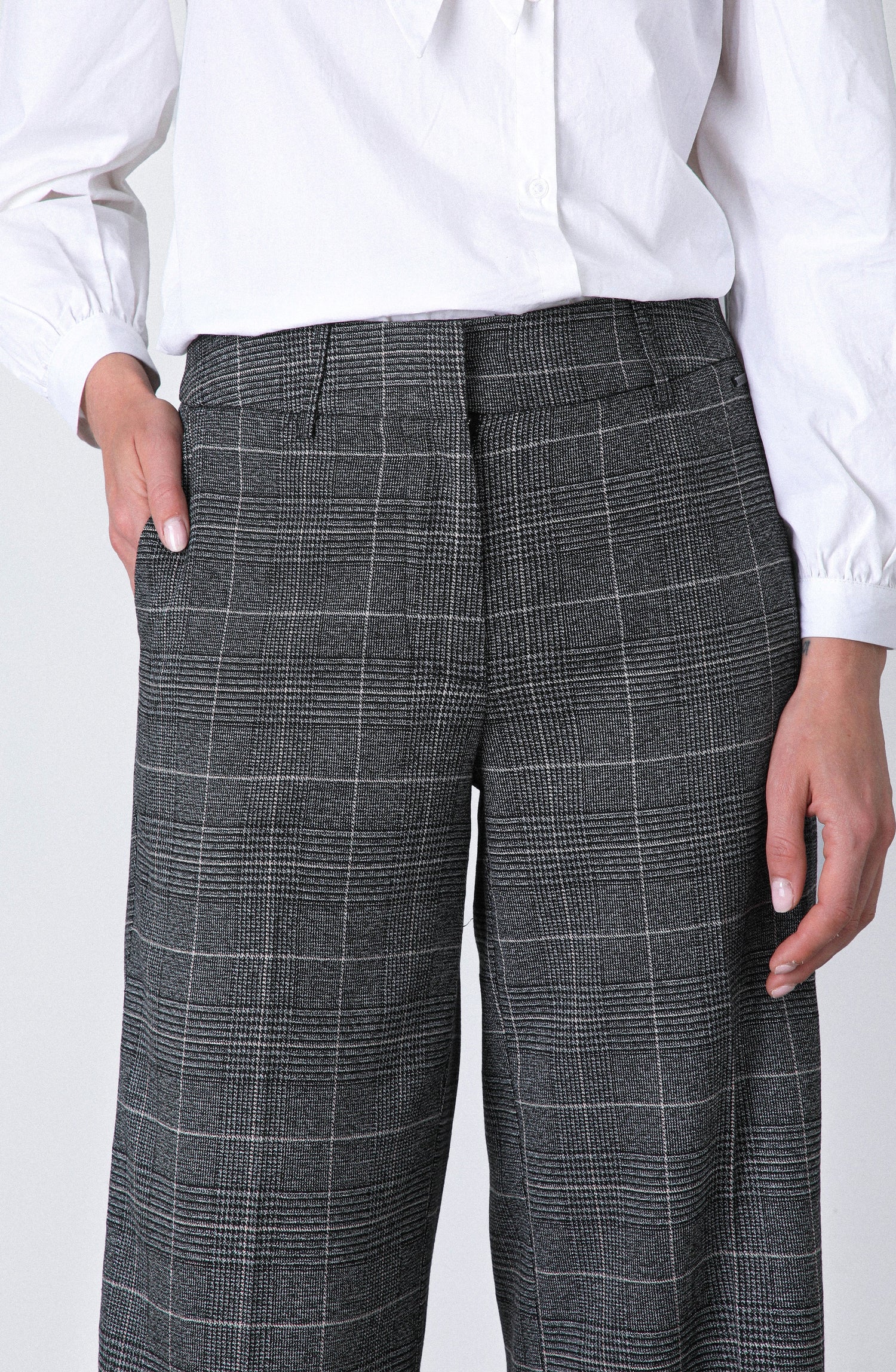 Pantalón Tejido Lurex Grey