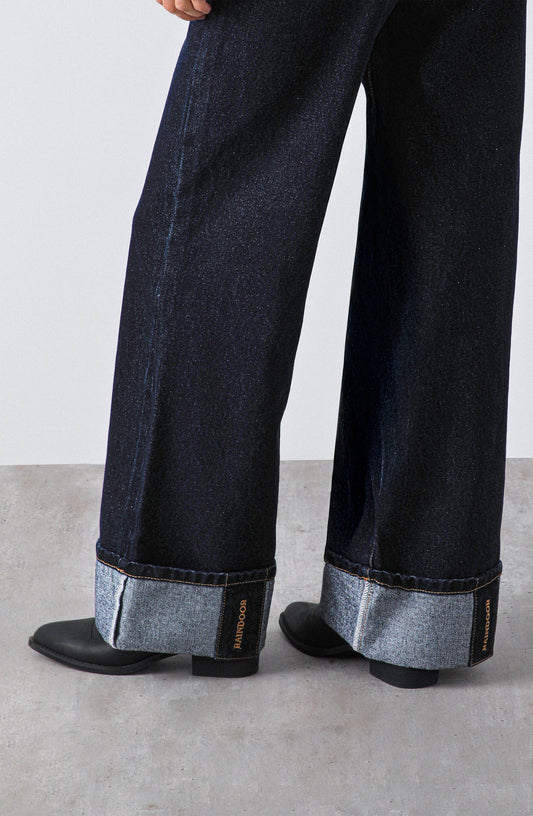 Pantalón Logo Bordado Navy