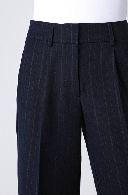Pantalón Líneas Lurex Navy