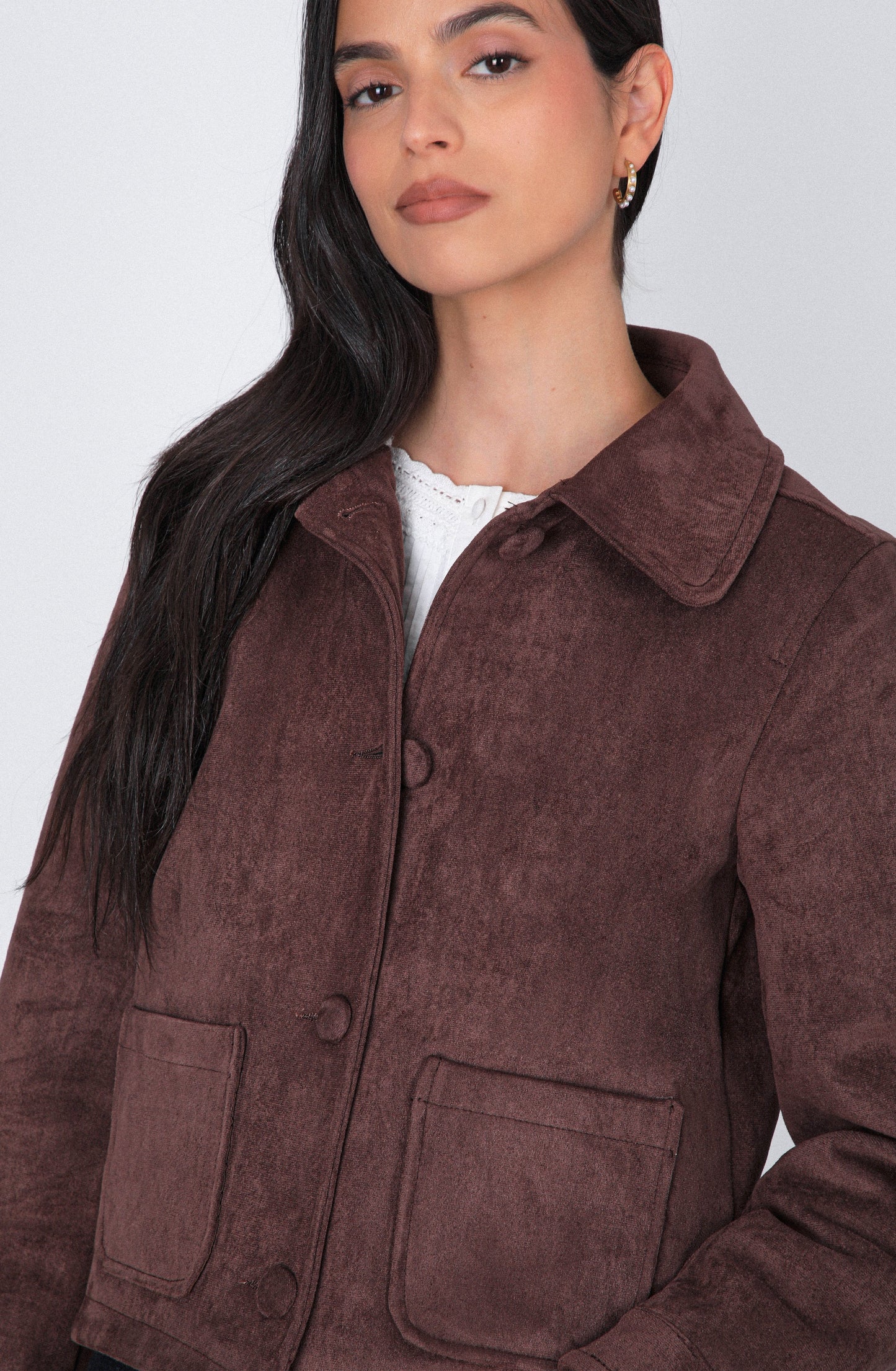 Casaca Suede Brown