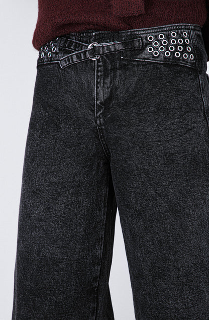Pantalón Pretina Ojal Black