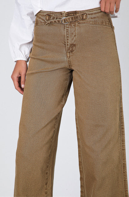 Pantalón Pretina Ajustada Brown
